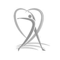 logo da viver com você, em tons de cinza, com um coração e uma pessoa à frente