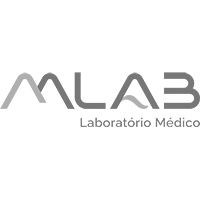 logo da mlab em tons de cinza